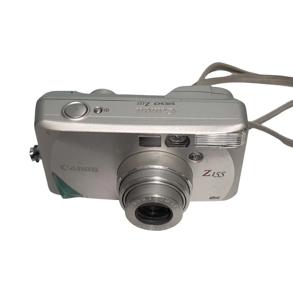 Canon Sure Shot Z155 Caption 35mm Point & Shoot Film Camera Silver Auto Focus